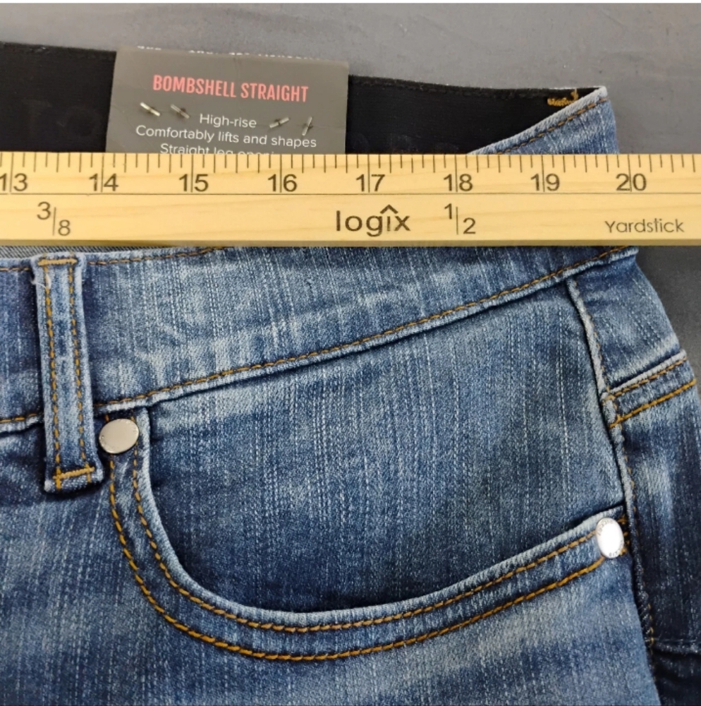 Torrid Feel The Fit Bombshell Straight Jeans Womens 20R  Premium Strech NEW $95 - Picture 8 of 16